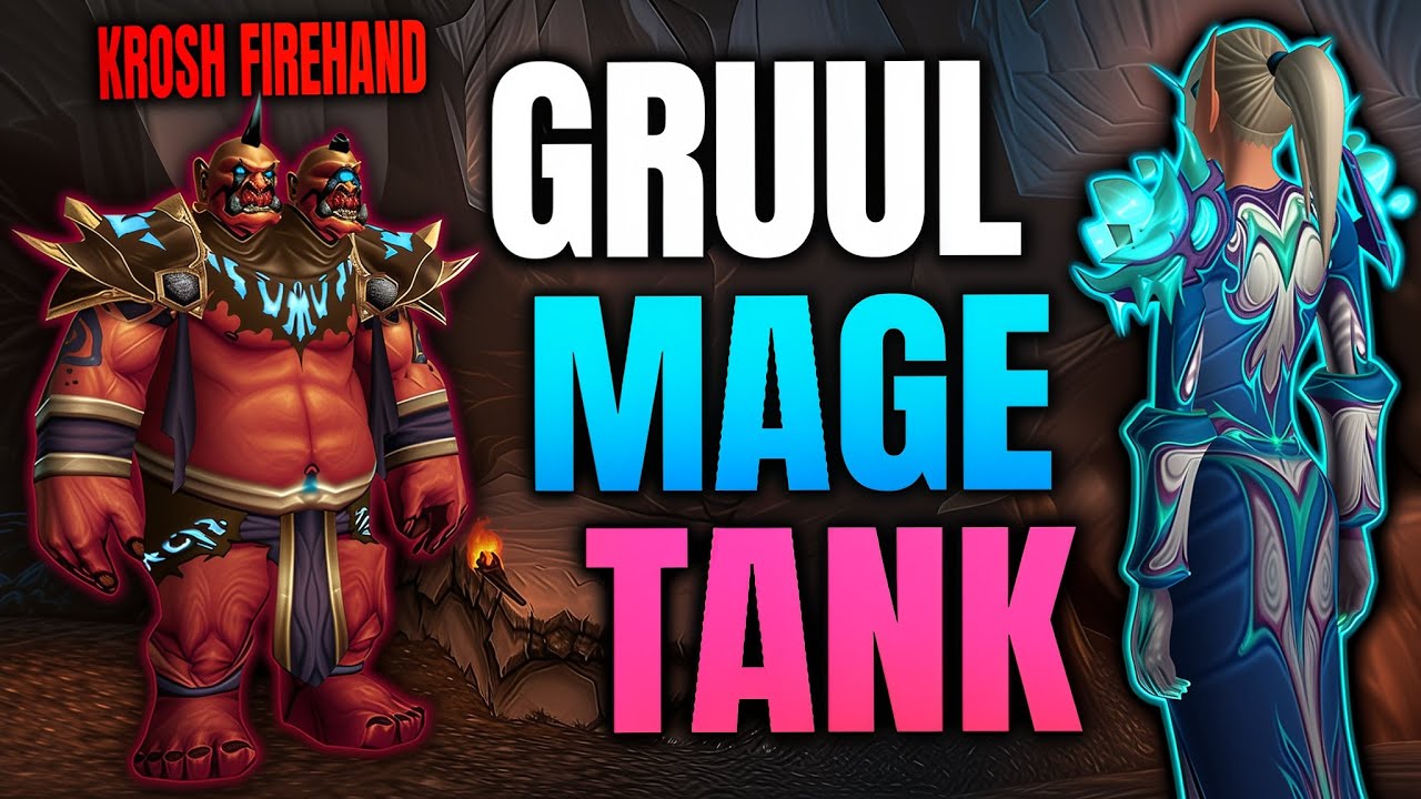 Krosh Firehand Mage Tanking in Gruul's lair TBC Classic