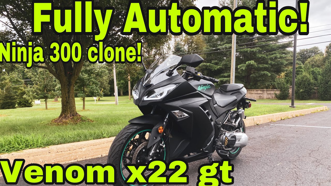 Venom x22 gt 250cc распаковка и поездка | мотоцикл с автоматической коробкой передач!
