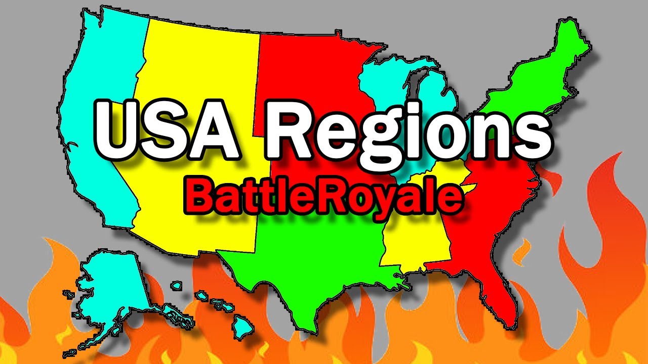 USA Regions Battle Royale! (With All 50 States)