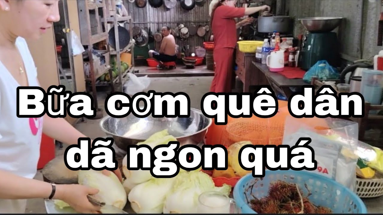#23 Rộn ràng bữa cơm trưa với các món ăn dân dã | Rau cần cua, rau má bóp giấm, canh rau mồng tơi 