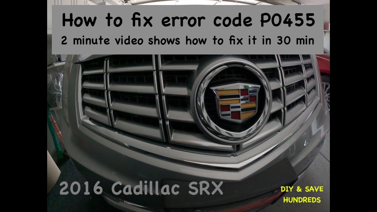 Код ошибки Cadillac SRX (P0455) &mdash; простое решение своими руками: замена клапана управления продув...