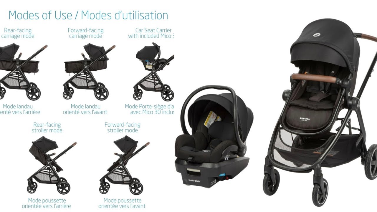 Модульная дорожная система Maxi Cosi Zelia Max 5 в 1 | Детская коляска + автокресло | Как собрать...