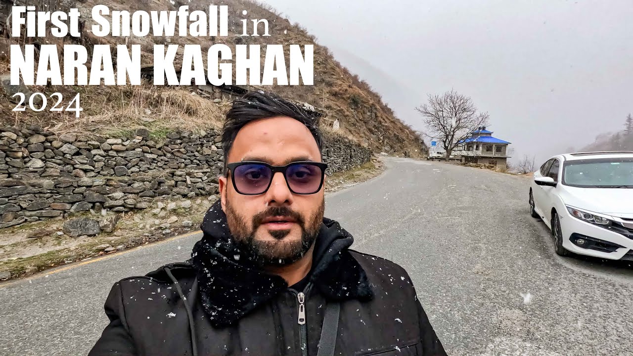 First snowfall in Naran Kaghan Pakistan 2024\winter in Pakistan\ #winter in northern Pakista 2024