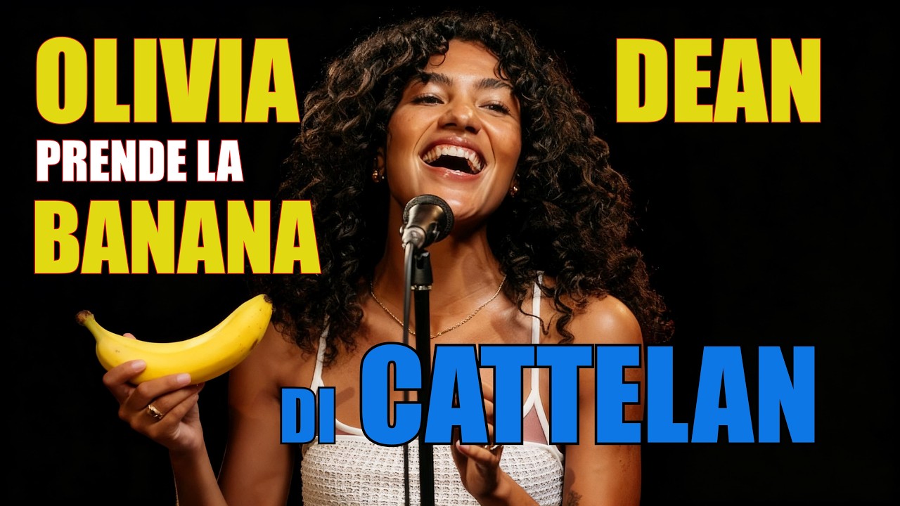 OLIVIA DEAN PRENDE LA BANANA DI CATTELAN