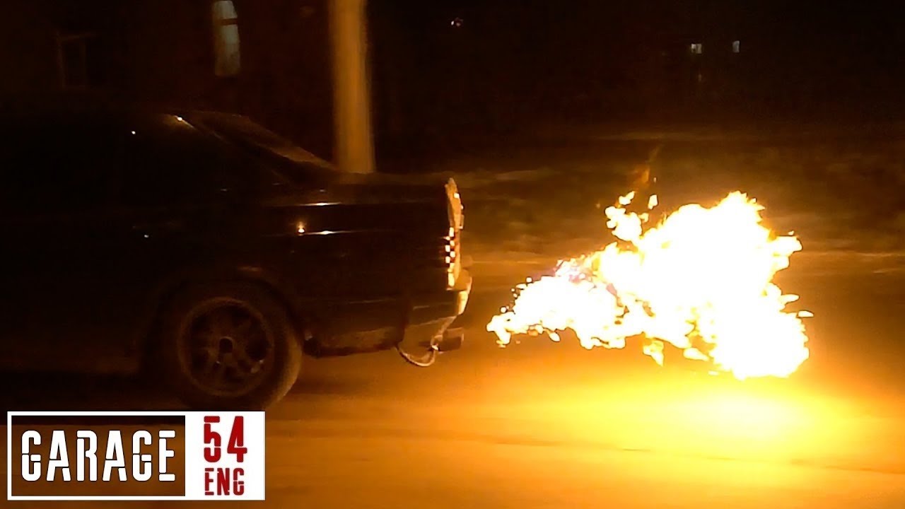 We make DIY exhaust flamethrower