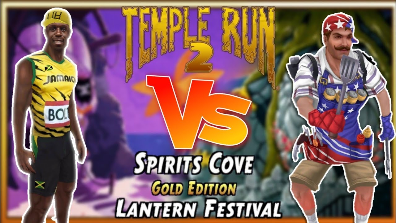 Usain Bolt Champion VS Montana Smith Grill Master Spirit Cove Gold Edition Temple Run 2