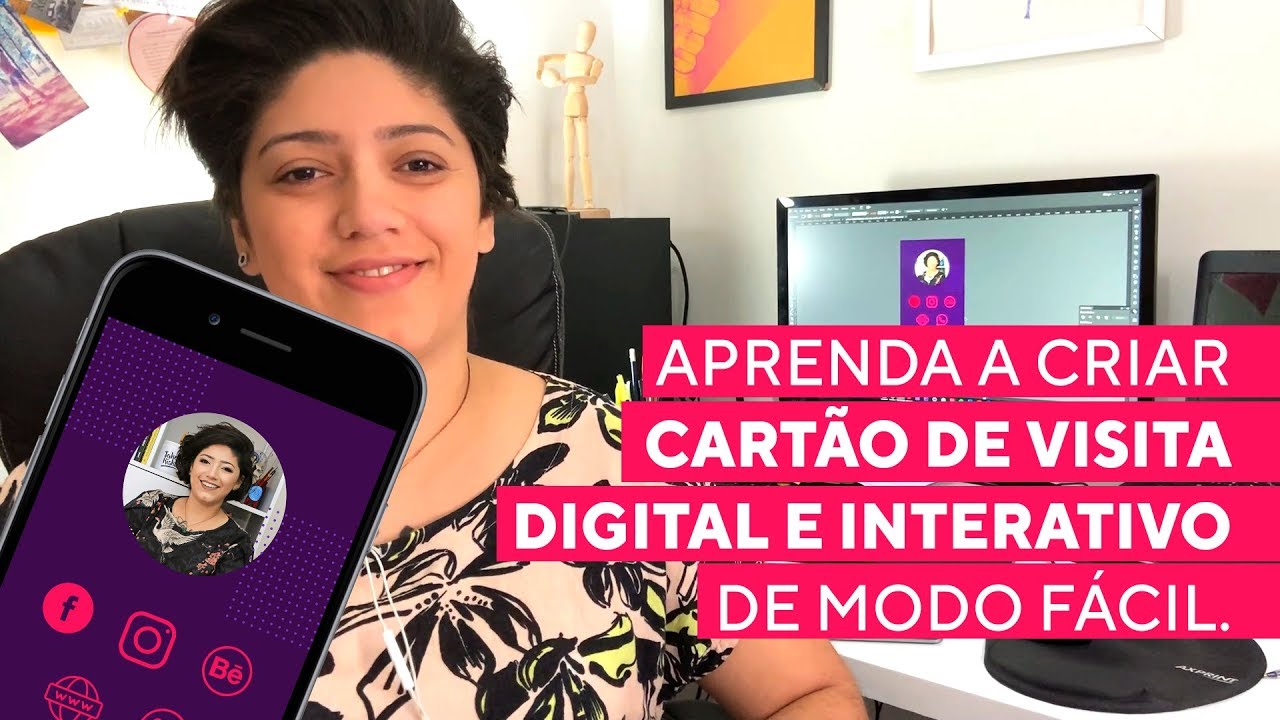 Como Criar Cartão de Visitas Digital e Interativo de Modo Fácil - Illustrator