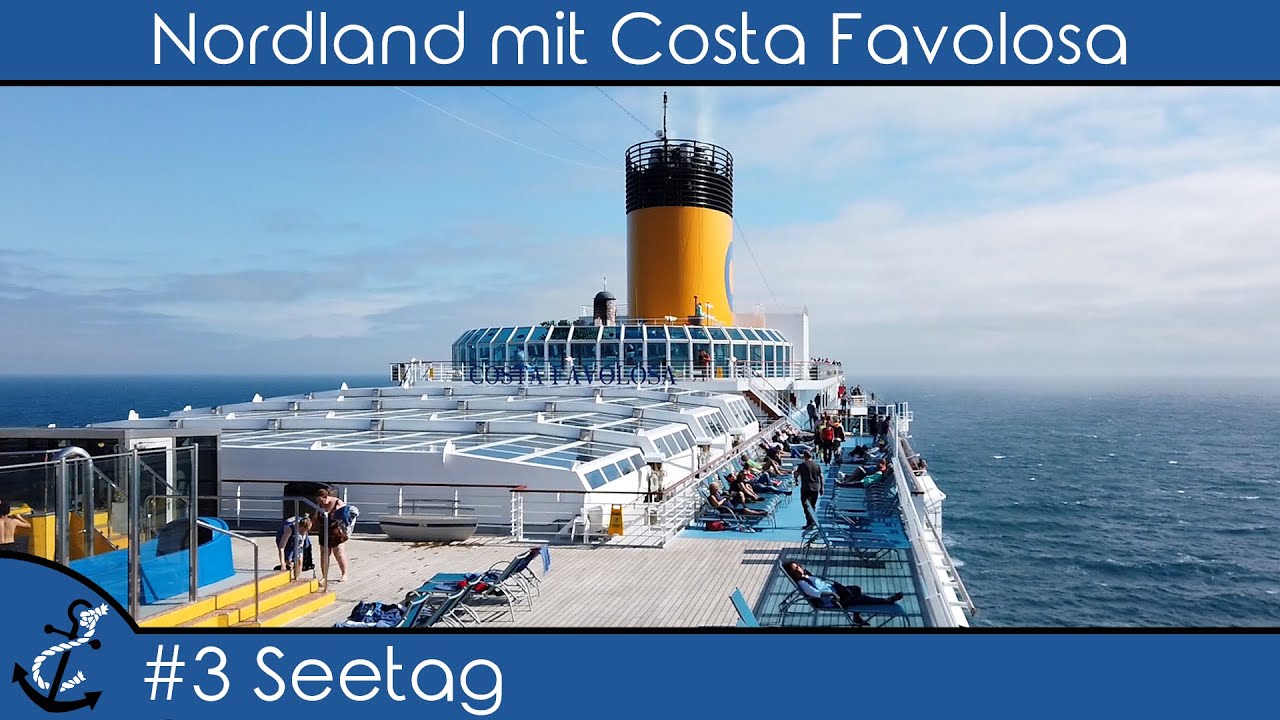 Kreuzfahrt-Vlog - Nordland mit Costa Favolosa - 2019 #3 Seetag (Schiffstour, Galadinner, Party)