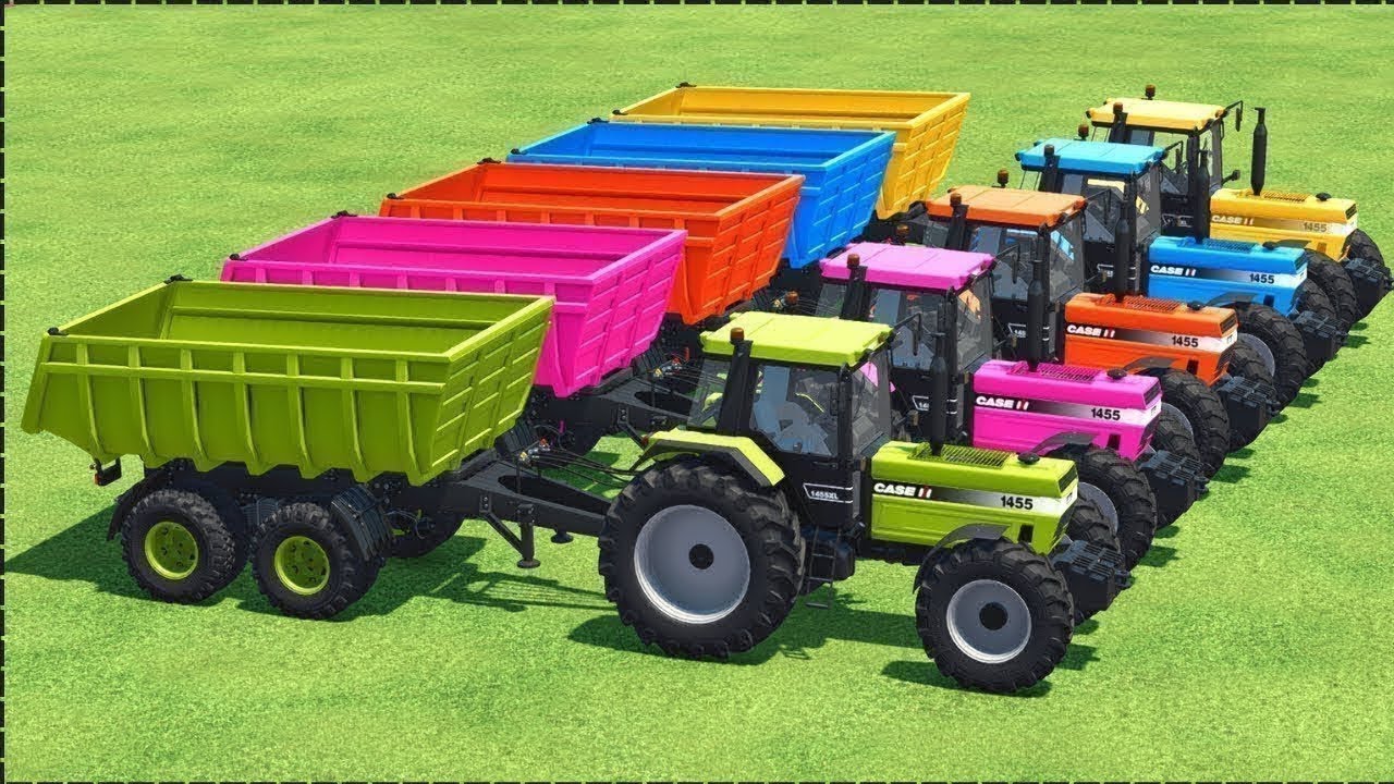 PLANTING CANOLA WITH ZETOR MINI COLORED TRACTORS & HARVESTING -Farming Simulator 22