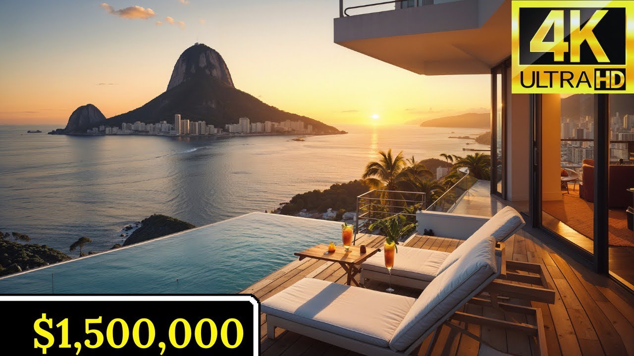 Cinematic Tour of a Rio de Janeiro Hillside Penthouse with Jungle Views