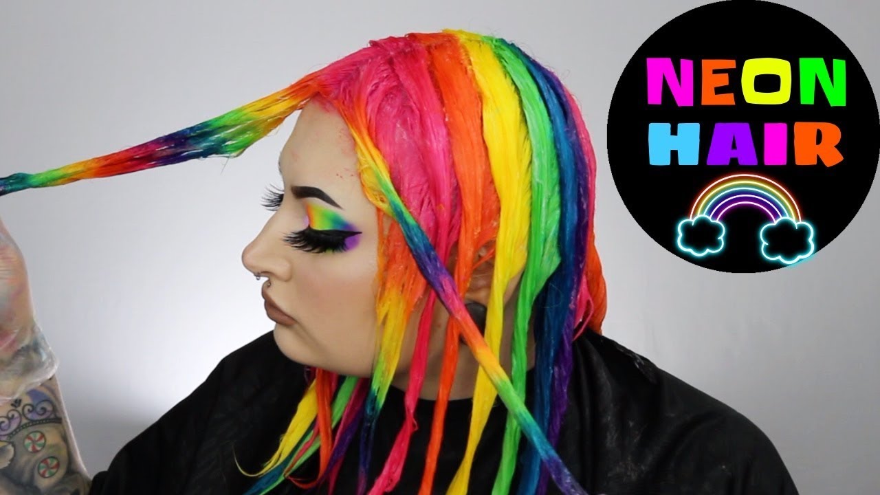 NEON RAINBOW HAIR!
