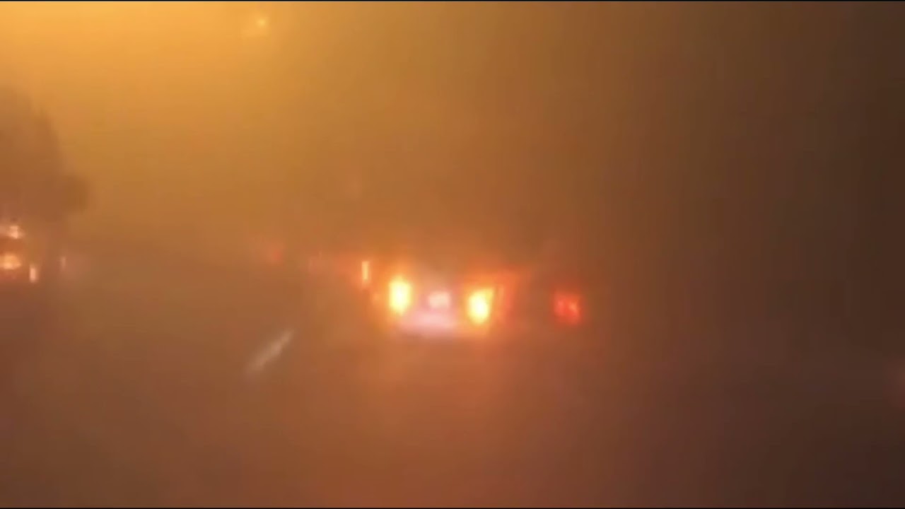 DRIVING IN FOGGY/ ZERO VISIBILITY ROAD||FOGGY  SAUDI ROAD
