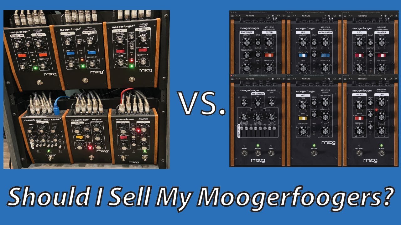 Moog Moogerfooger hardware pedals & software plugins comparison - All 7 effects! Analog vs. Plugins