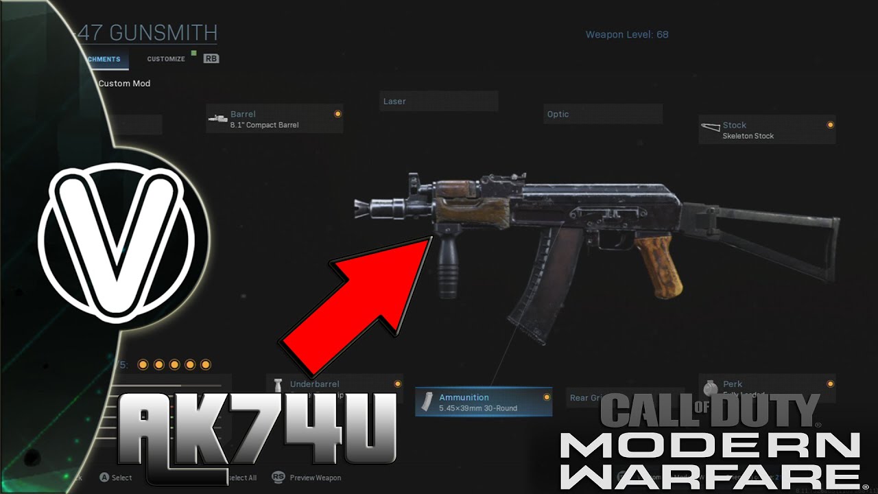 Modern Warfare | How To Make The AK74U (Weapon Conversions)