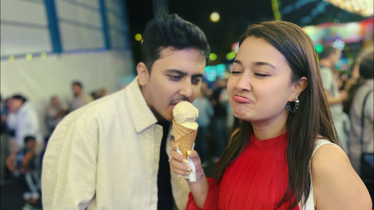 Ice-cream खान Luxembourg 🇱🇺 पुगियो। 🤣 || Riyasha Dahal || Victor Paudel || Honeymoon Trip ||