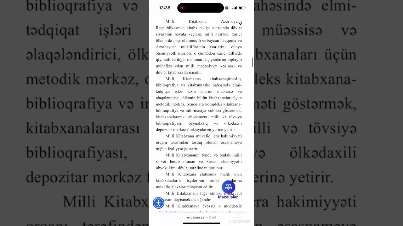 Kitabxana İşi Haqqında Qanun II Fəsil