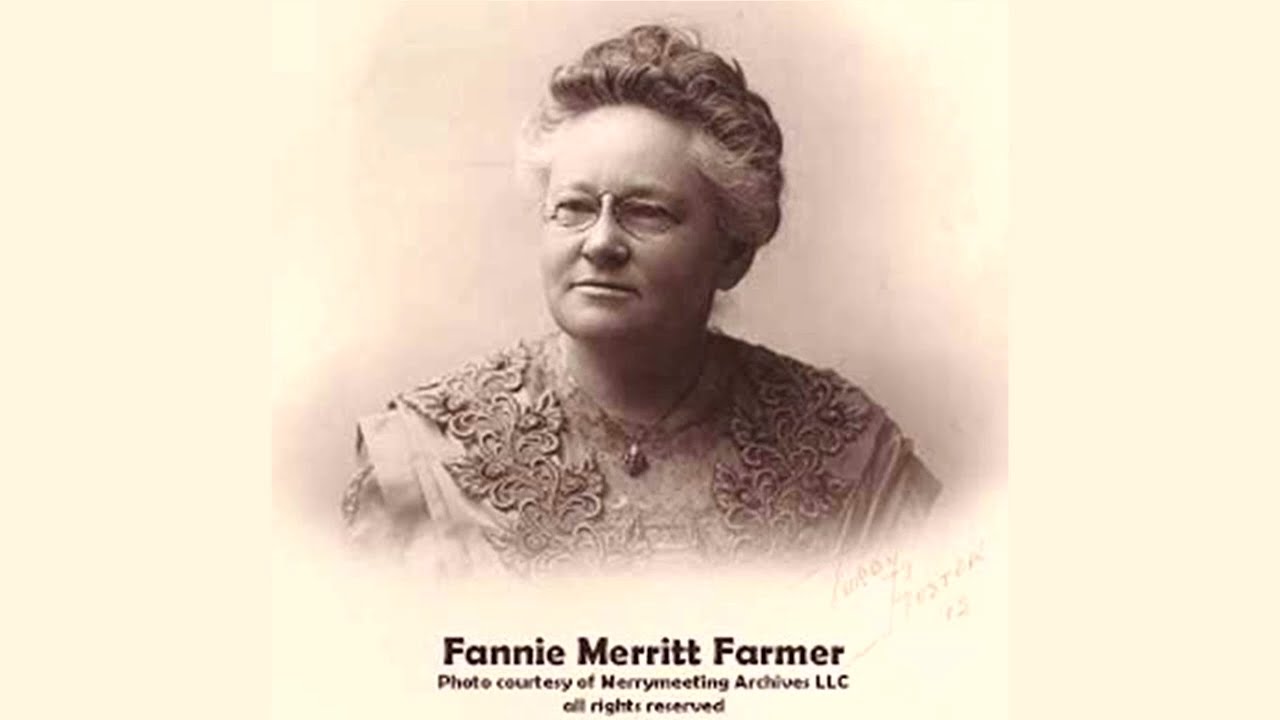 Fannie Farmer and the 1896 Boston Cooking School Cookbook