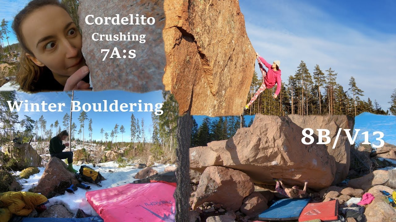 8B Winter Bouldering - Extreme Laughter