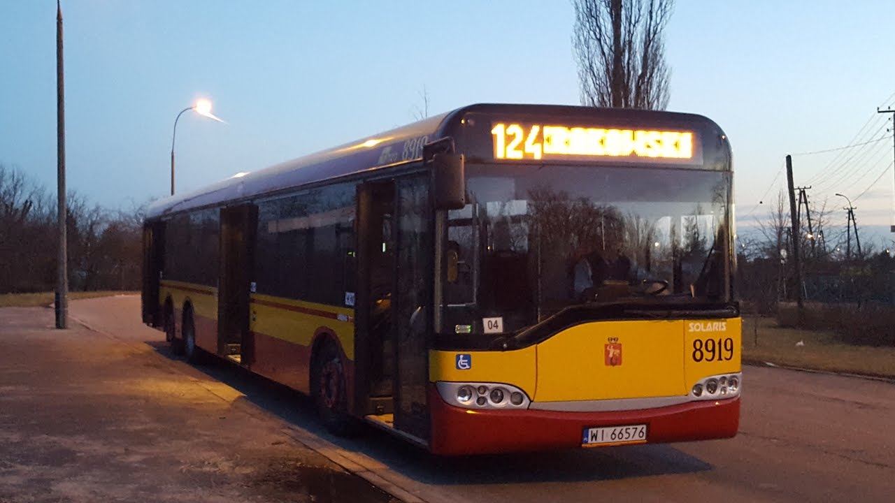 Solaris Urbino 15 I #8919 [🚍124 Cała trasa] MZA Warszawa