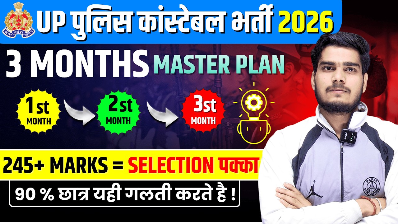 UP Police Latest Update Today 2026 | Constable Exam 1st Attempt Clear Strategy | Exam Date & Cut Off