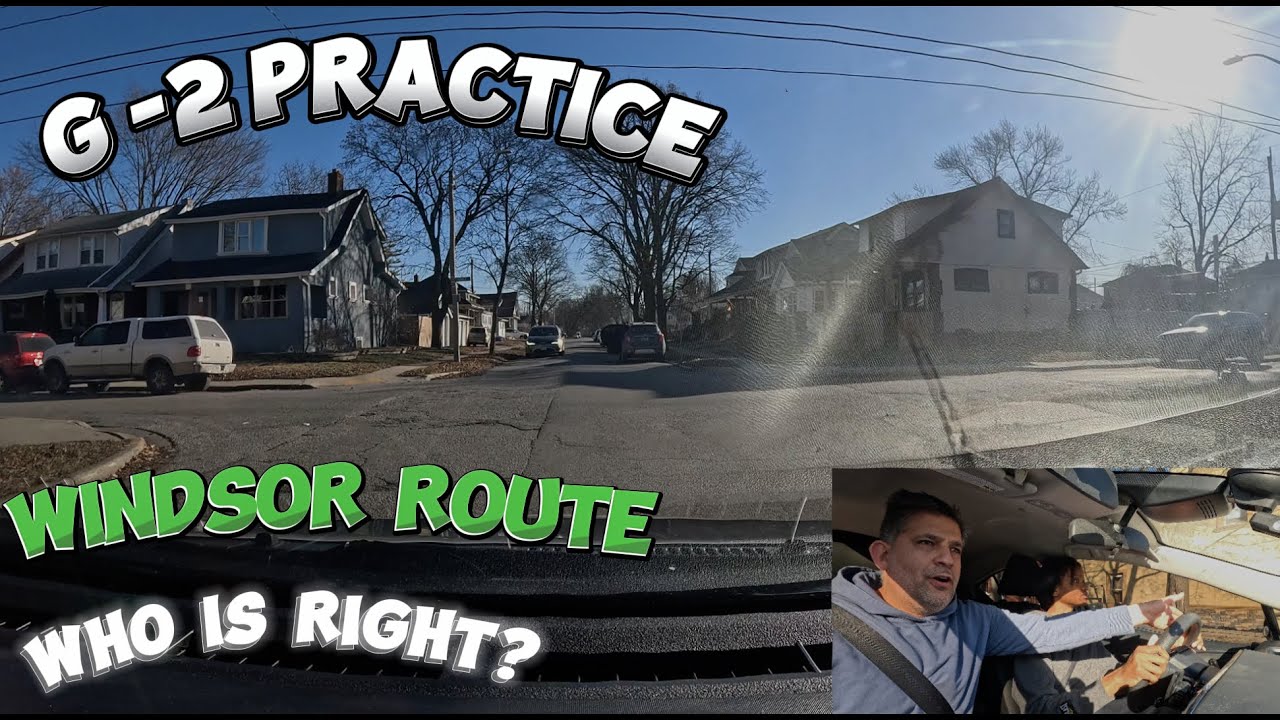 Who Has the Right of Way? Near Accident on Windsor G2 Test Route