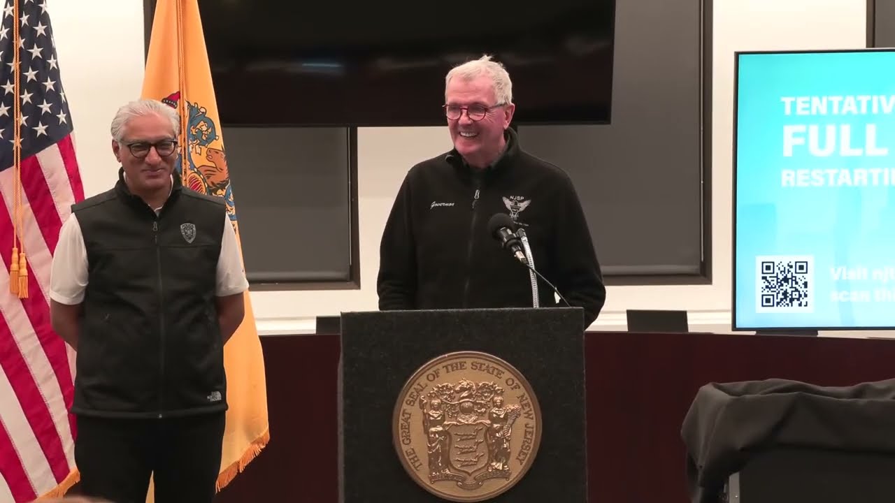 Governor Murphy and NJ Transit  CEO Kris Kolluri Hold Press Conference on Rail Strike