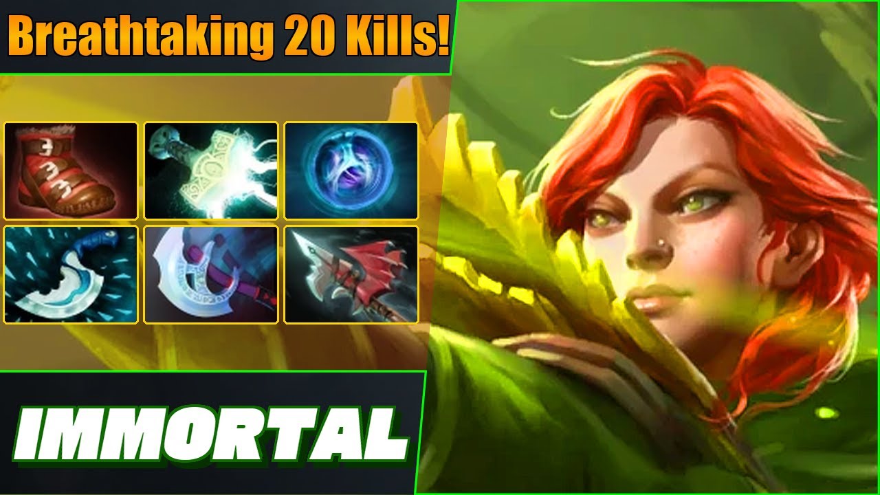 Immortal Windranger Off Lane 🛡️ Wicked 20 Kills! Dota 2 DotaPulse Highlight Gameplay