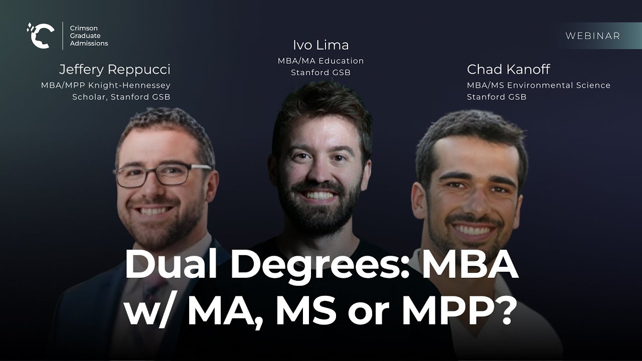 Dual Degrees: Is it worth it? Hear from Stanford GSB Graduates | In Conversation