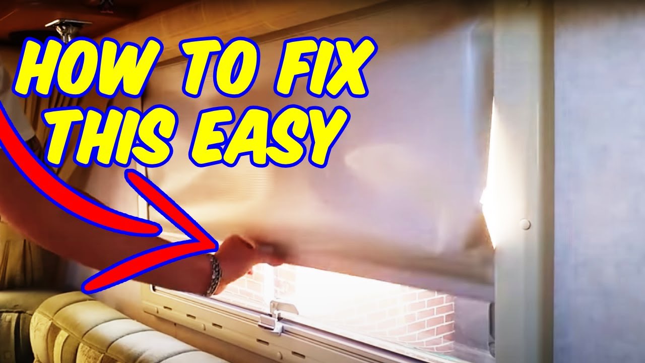 How To Fix A Sticky Caravan Blind When Left Down In Storage