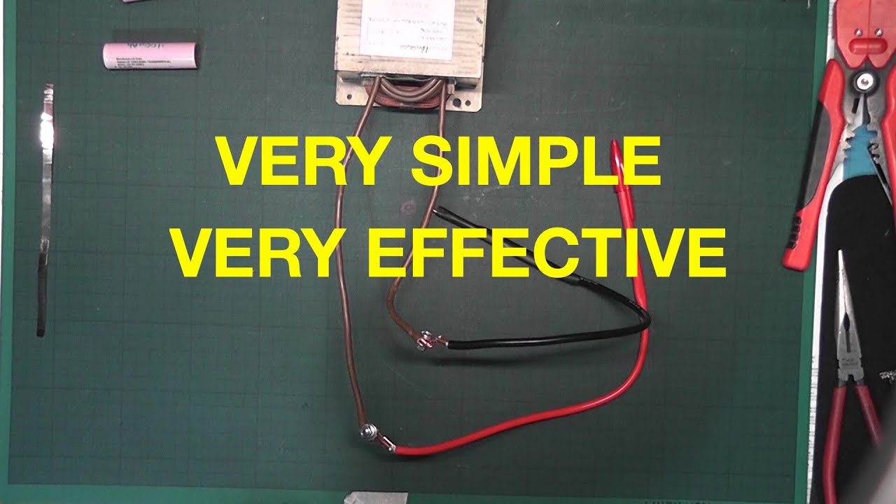 The Simplest Transformer Battery Spot Welder Build
