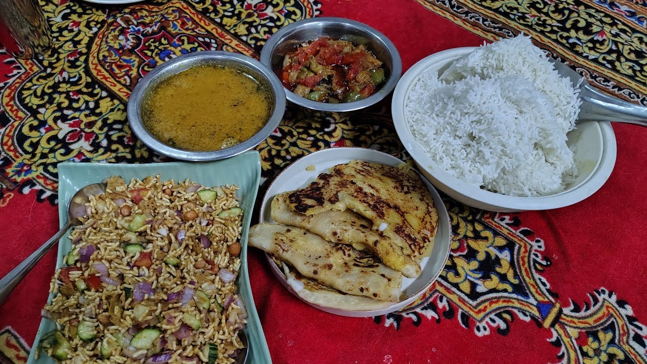 Today Iftar l South Indian Special Chawdi Puri (Puran Poli) Bhel Puri Char, Chawal, Baigan k sabji 