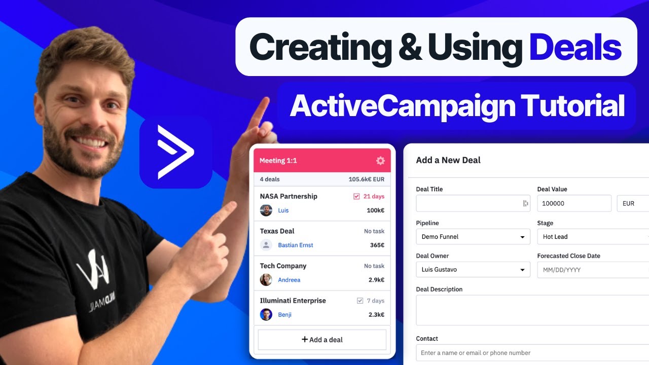 How to Create Deals with ActiveCampaign ▶️ 2023 Tutorial