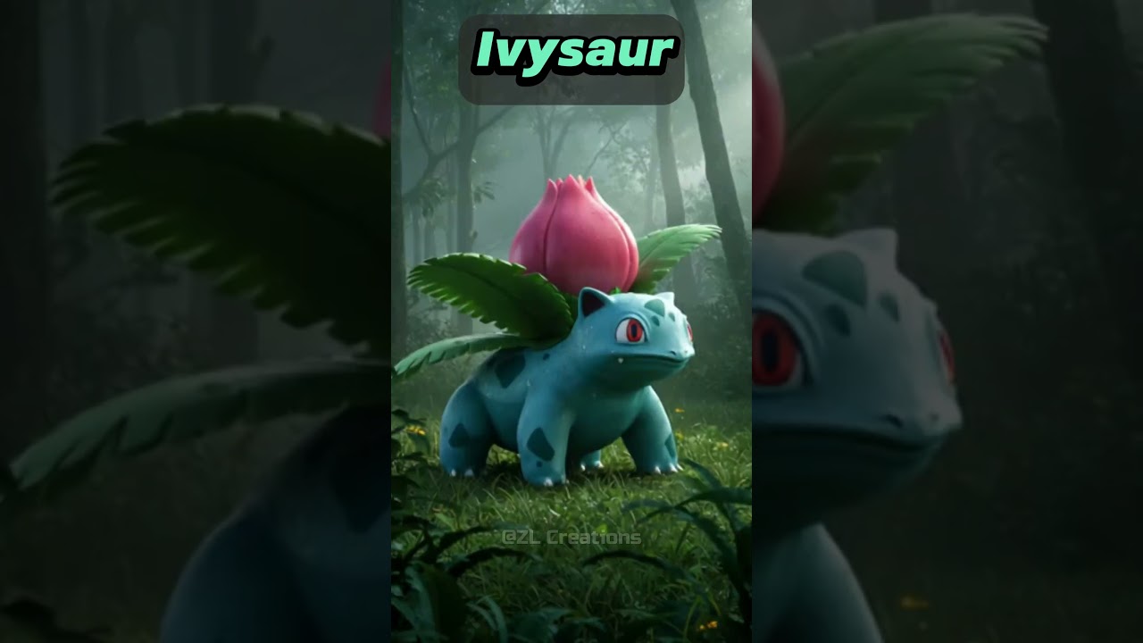 Epic Evolution: Bulbasaur, Ivysaur to Venusaur in Realistic Style 🌿✨ (Cinematic Transformation!)