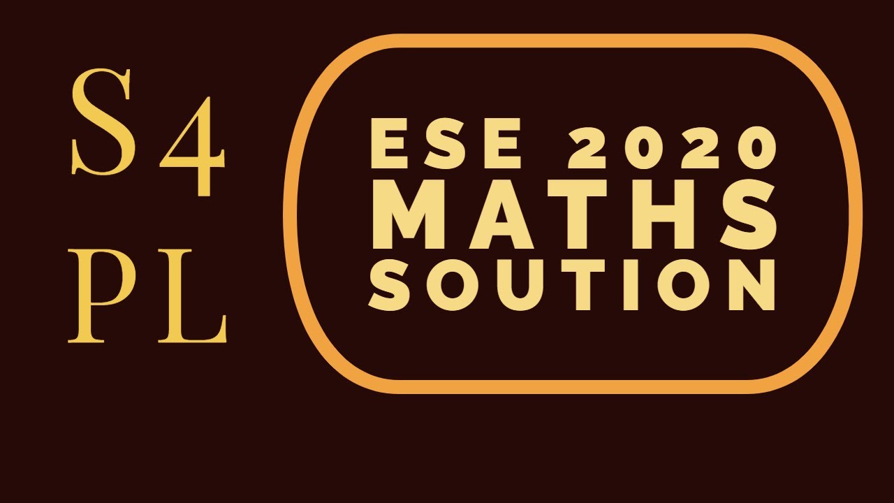 UPSC ESE2020 Maths Solution- Part1