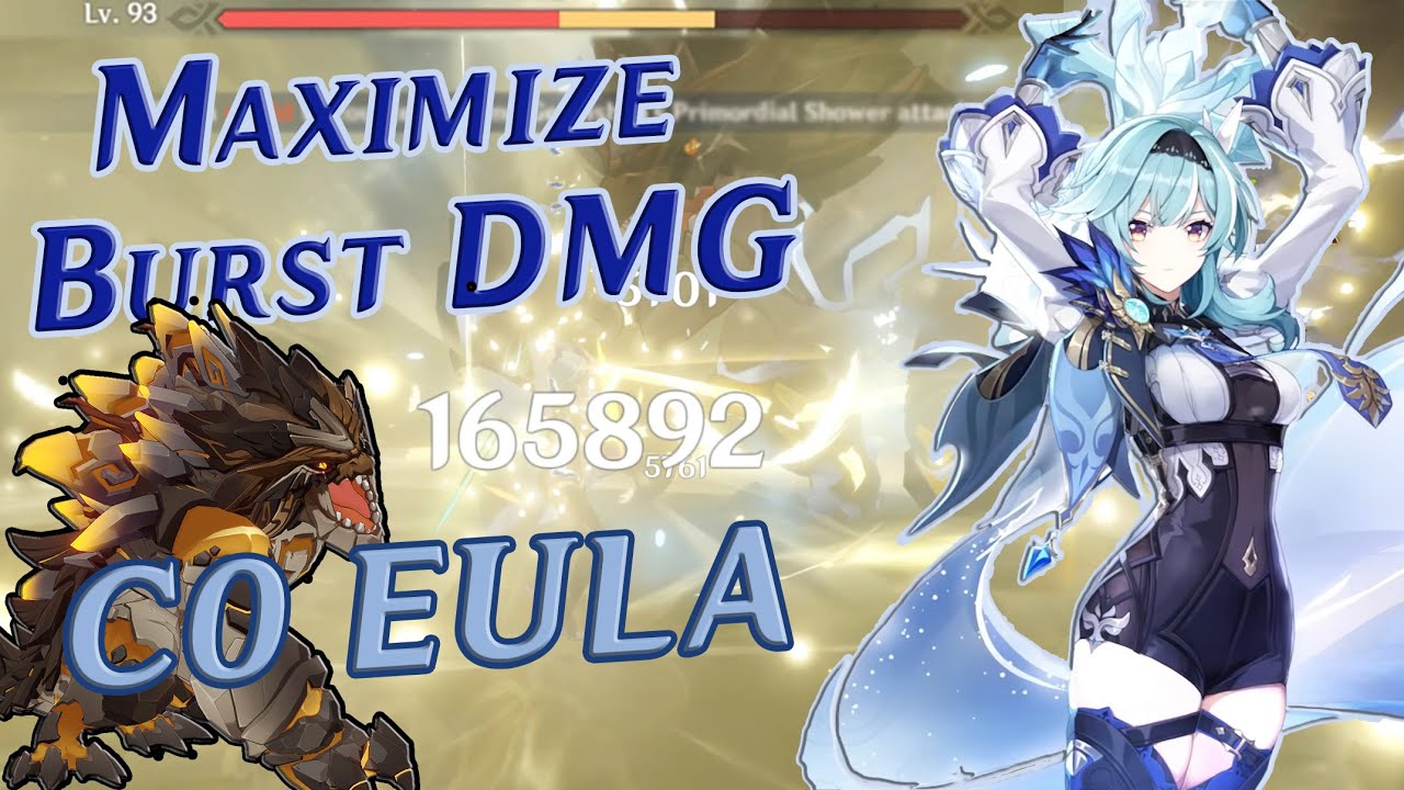 How To Maximize Eula's Burst DMG at C0 | Genshin impact