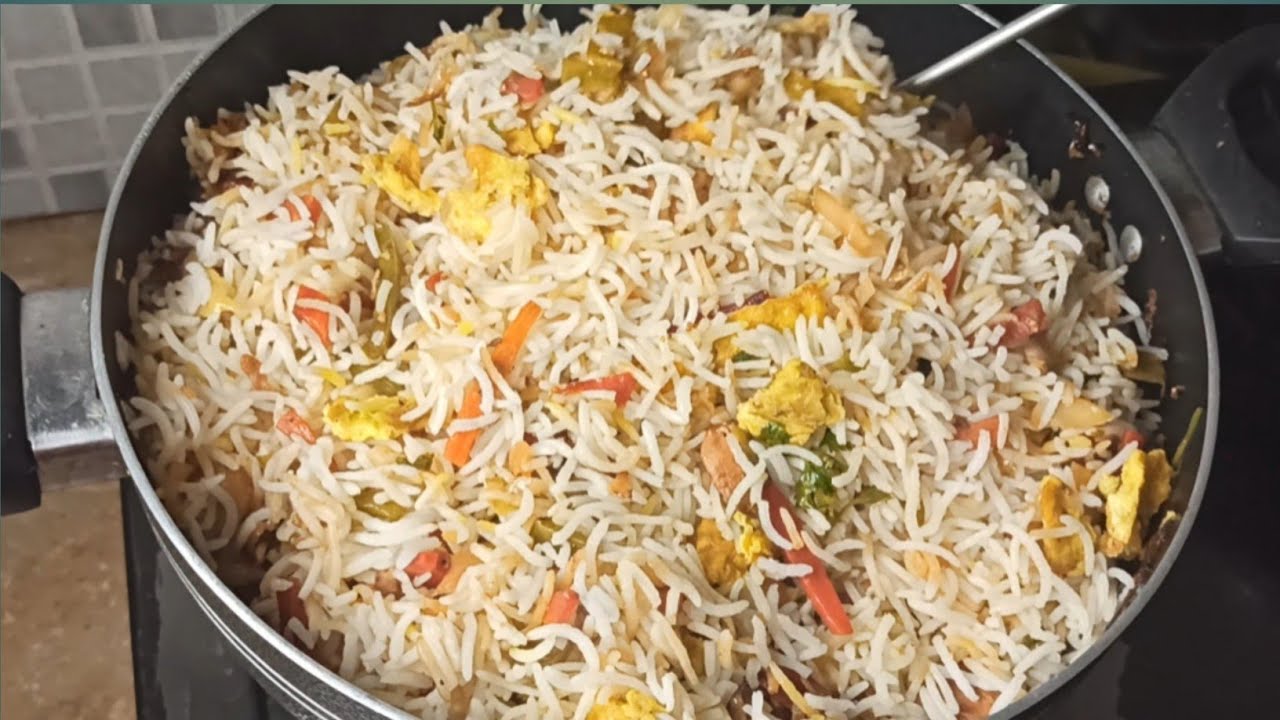 Chinese rice | Egg fried rice | kitchen with parsa