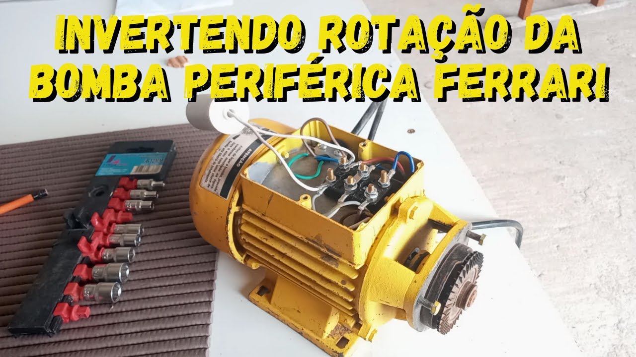 Como inverter rotação da bomba periférica - FERRARI (How to reverse peripheral pump rotation)