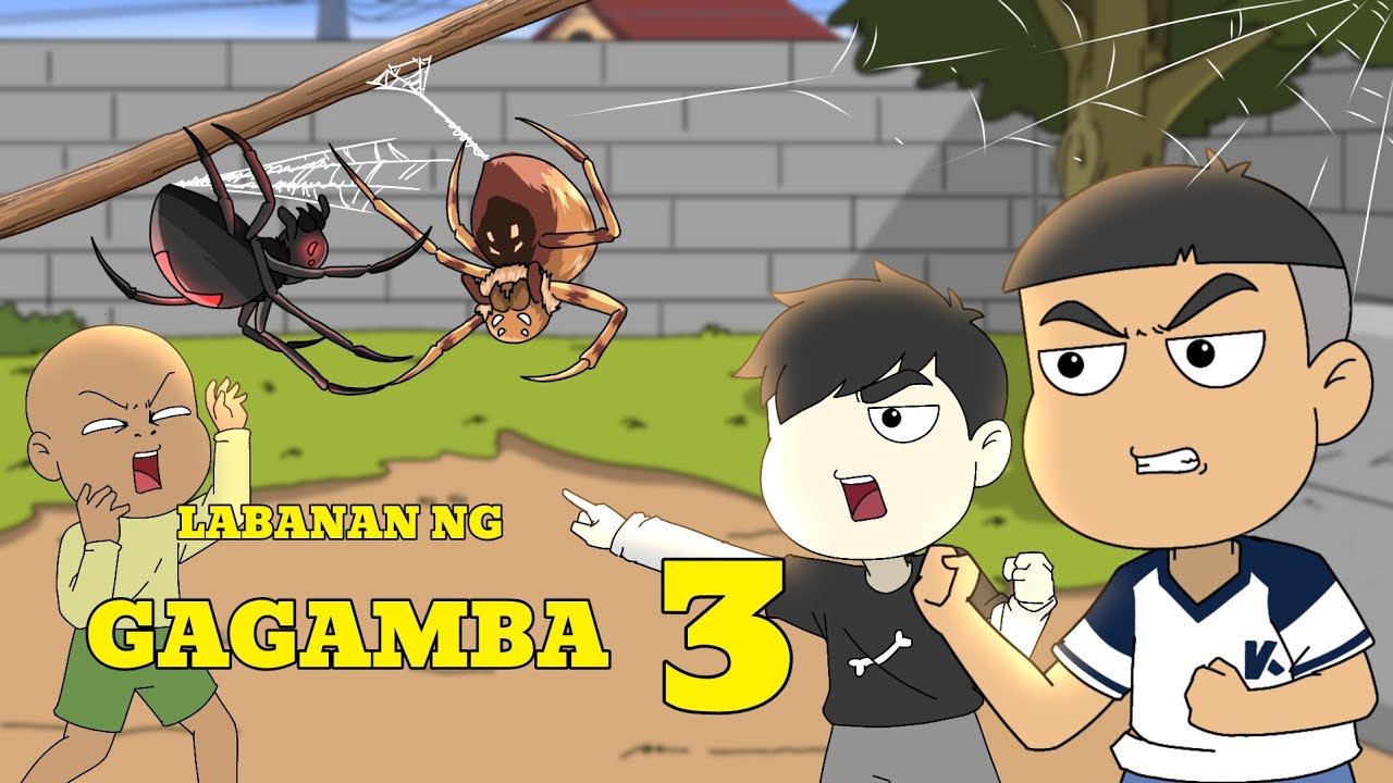 GAGAMBA: LABANAN NG GAGAMBA PART 3  (SAMON VS BLACK WIDOW) | pinoy animation | batang 90's