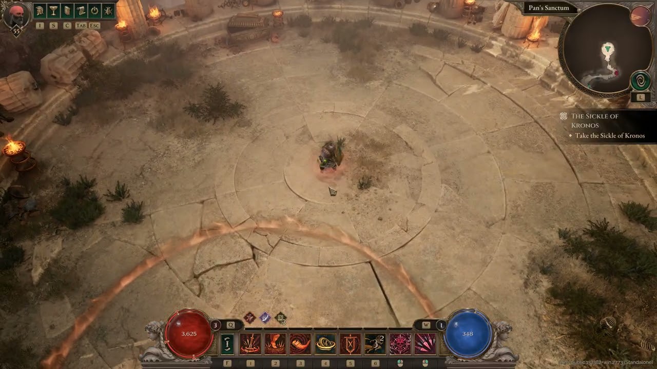 Titan Quest II - Reaver spell pierce Scattershot build vs max level enemies + boss