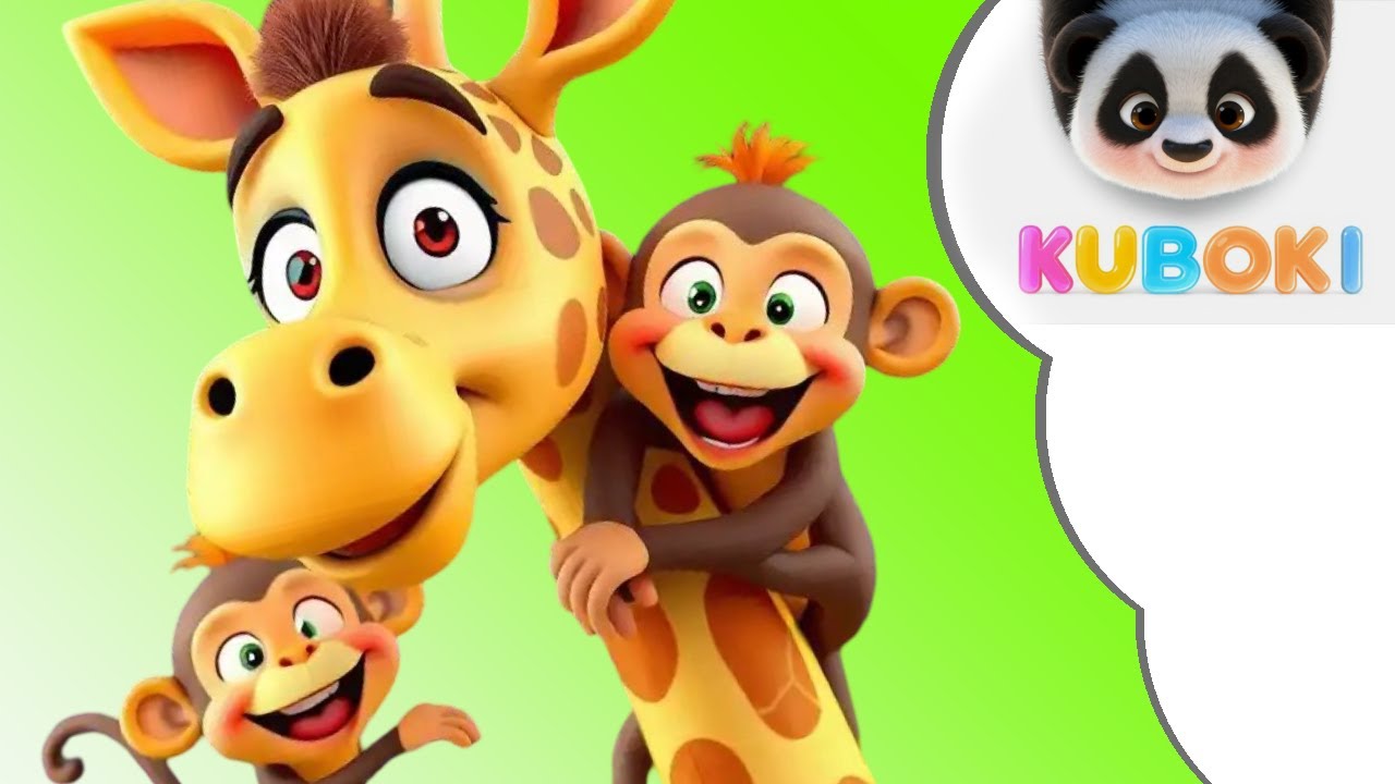 Dance with the giraffes and the little monkeys in this animated children’s movement song!