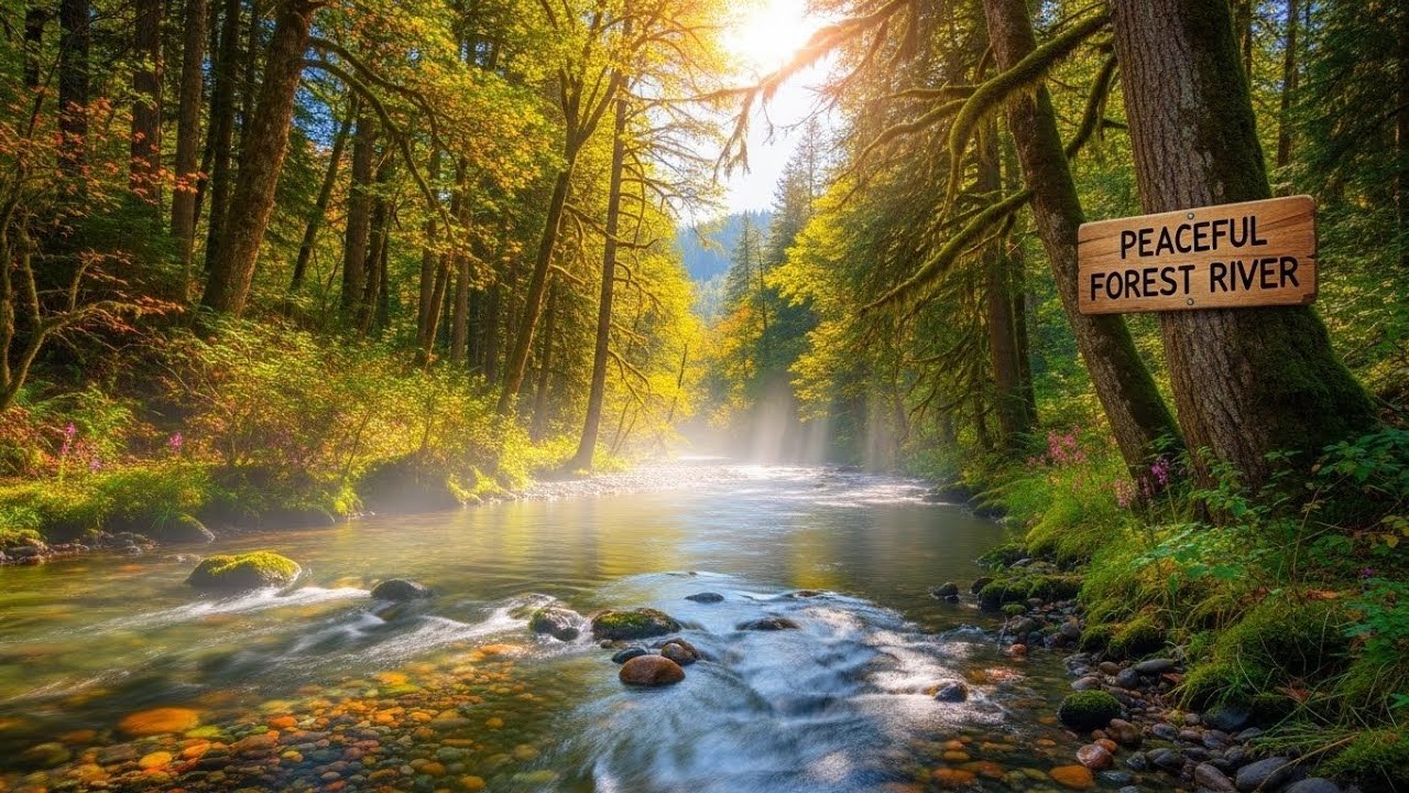 Flowing River Ambience 🌊 Peaceful Sound for Meditation, Focus, and Deep Relaxation #94