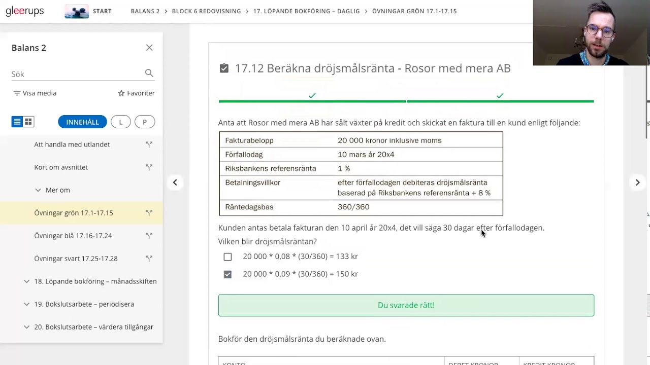 Företagsekonomi 2 Kap 17 Övning 17.12 - 17.14