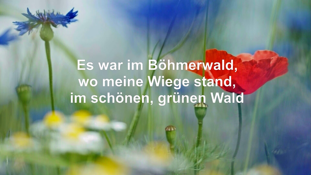 Dort tief im Böhmerwald. Der Montanara Chor, Text (HD)