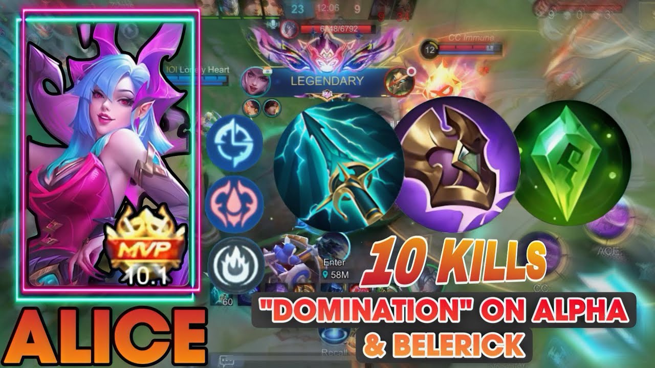 Old ALICE 10Kills🤯ALPA Exp Lane RIP😁@mlbbindonesia4754 @mlbbcis @MLBBLATAM @MobileLegendsCinema