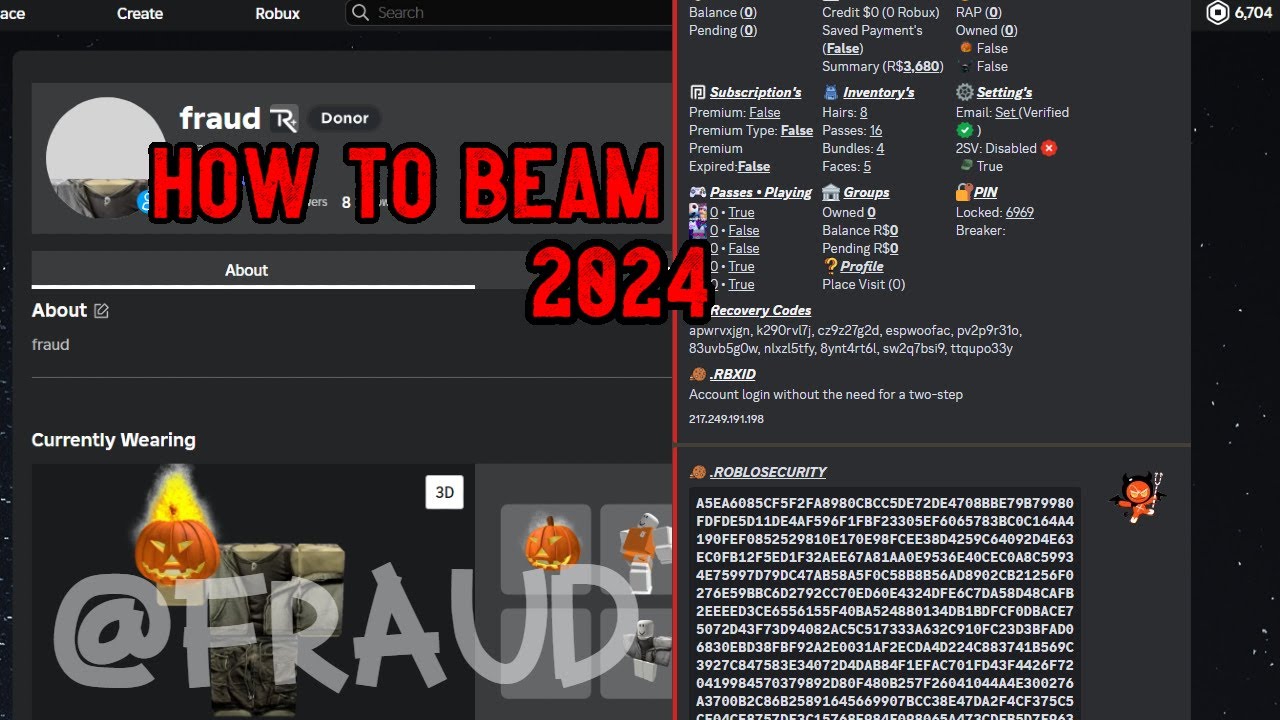 How To Beam Roblox Accounts 2024 (educational purposes)