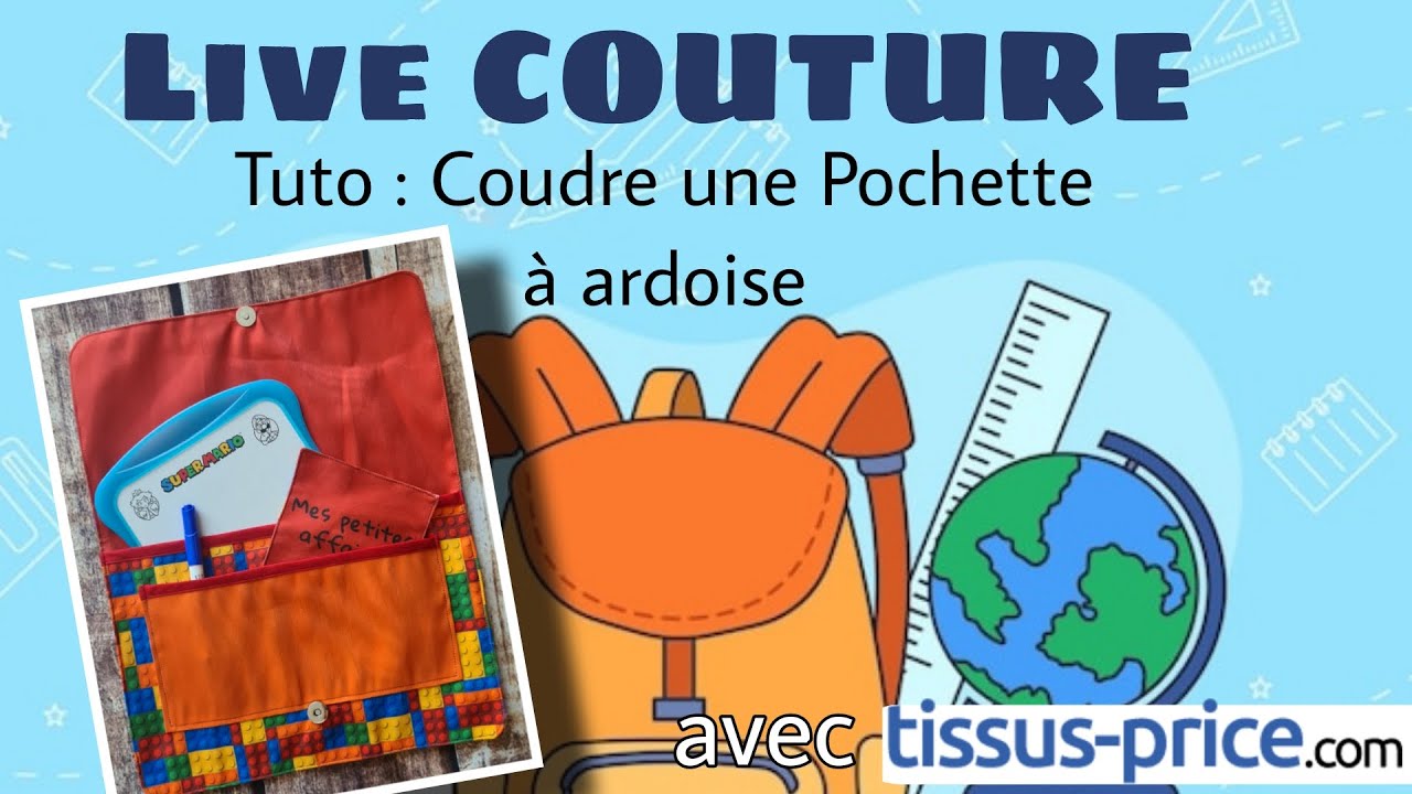 Live COUTURE : Venez coudre avec moi des cousettes spéciales RENTREE !