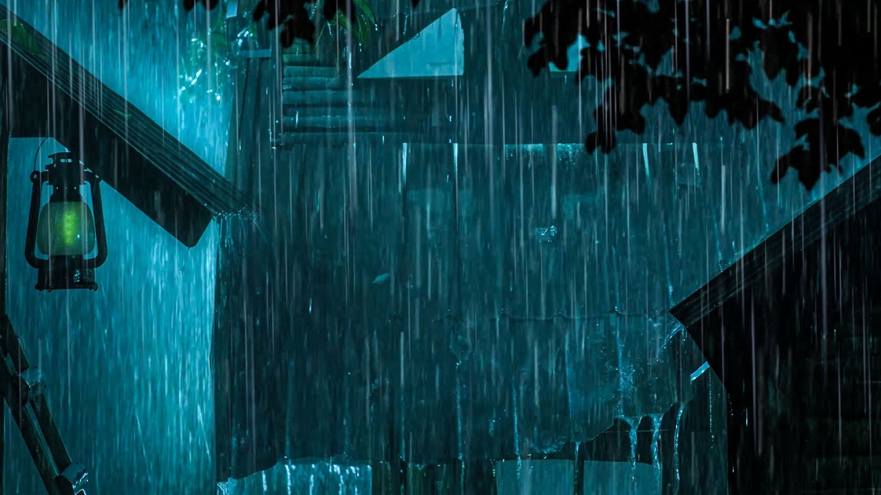 Sleep Like a Baby in 3 Minutes with HEAVY Rain,Thunderstorm Sound| Relaxing Rain Rounds For Sleeping