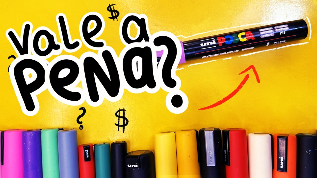 Você Precisa Mesmo de Caneta Acrílica Profissional? | Thati inventa #arte #posca