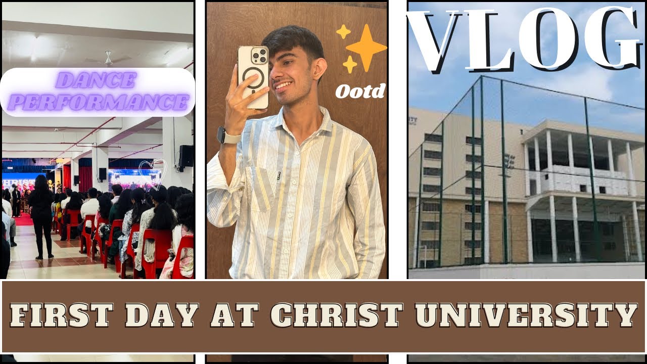 FIRST Day OF college✨+ INAUGURATION DAY ❣️ IIDANCE PERFORMANCE ®#akashskyvlogs #christ