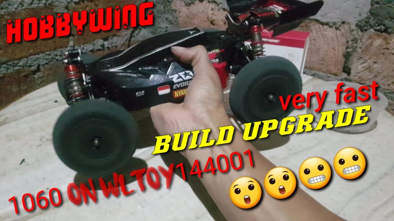 Wltoys 144001 build install hobbywing 1060 60a